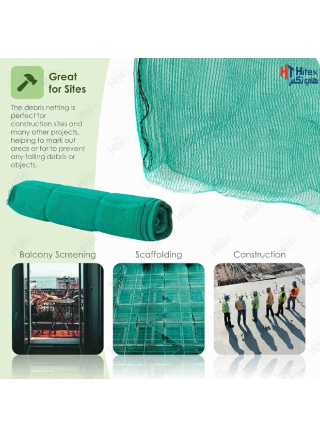 Hitex Green Shade Net 70% Sun Block | 2 x 6 Meter – UV Resistant Mesh Fabric for Fence Privacy Screen, Garden & Pergola Shade, Wind Screen, Greenhouse & Outdoor Use (2 x 6 Meter) - Image 5